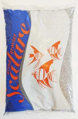 Sachet de gravier aquarium Scalare, décor de poissons, substrat blanc pour bac aquatique