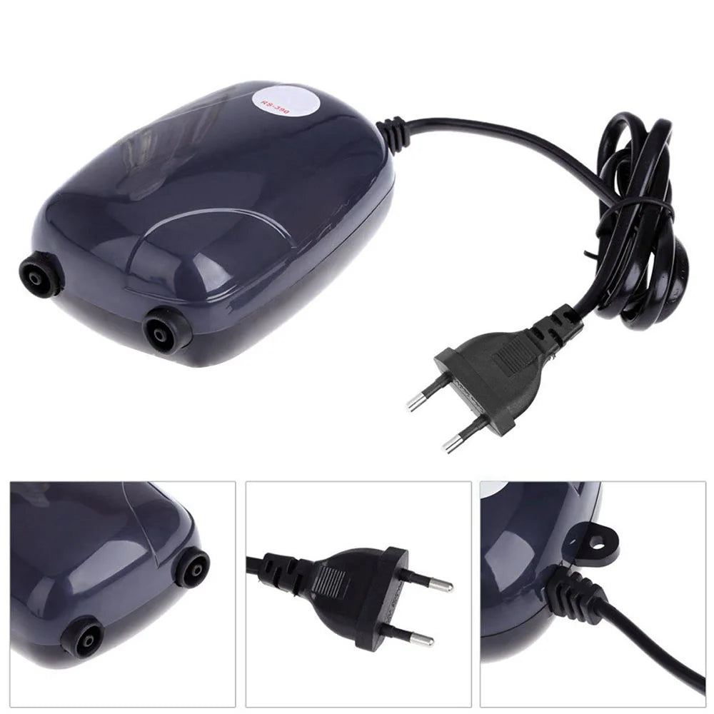 Pompe à Air pour Aquarium – Mini & Silencieuse (220V, 3W / 5W)