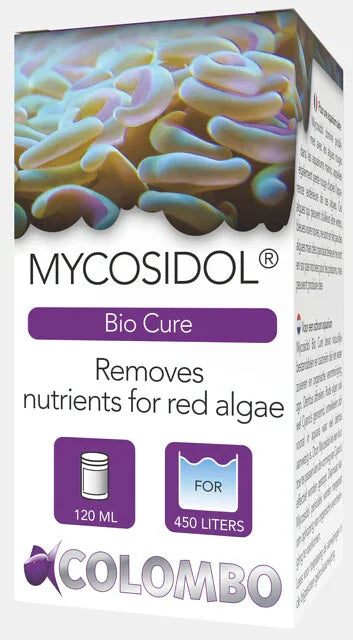 Boîte de traitement aquarium Mycosidol, 120 ml, éliminateur de nutriments pour algues rouges