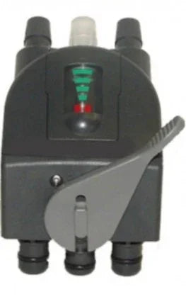 Aquarium CO2 regulator with flow meter and adjustment knob for reef tanks