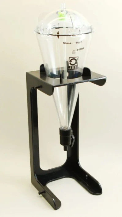 Écloserie d'artémias pour aquarium récifal, support noir, cuve conique transparente JBL 500ml