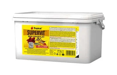 Supervit Mini Granulat nourriture pour poissons d'aquarium eau douce et récifal, granulés nutritifs