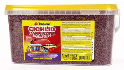 CICHLID CARNIVORE SMALL PELLET 5L/1.8KG by TROPICAL