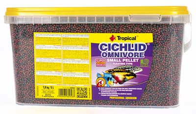 CICHLID OMNIVORE SMALL PELLET 5L/1.8KG by TROPICAL