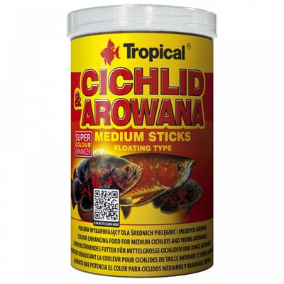 CICHLID & AROWANA MEDIUM STICKS 250ml by TROPICAL