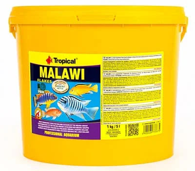 Tropical Malawi Flakes nourriture pour poissons d'aquarium récifal et eau douce, 1kg