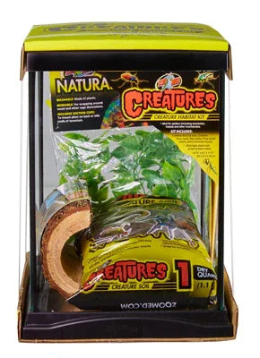 Kit d’habitat pour insectes en boîte, avec décor, abri en bois et sol pour aquarium ou terrarium