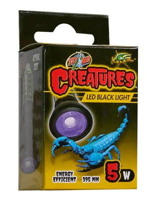 LED Black Light 5W for aquariums, energy efficient 395 nm, ideal for reef and freshwater tanks