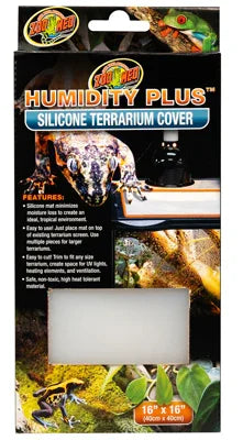Couvercle en silicone pour terrarium, emballage avec grenouille et gecko, 16x16 pouces