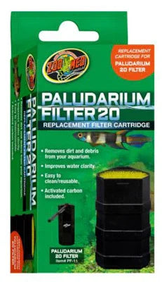Cartouche de filtre de rechange Paludarium Filter 20 pour aquarium, emballage vert