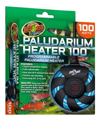 Chauffage programmable 100W pour paludarium, affichage numérique, aquarium eau douce