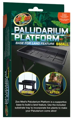 Plateforme paludarium pour aquarium, support noir pour aménagement terrestre, format small