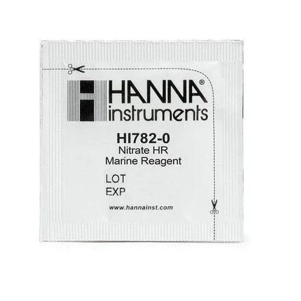 Sachet réactif nitrate HI782-0 Hanna Instruments pour test d’eau aquarium marin