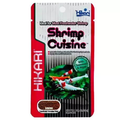 Sachet d’aliment pour crevettes d’aquarium Hikari Shrimp Cuisine, granulés, 10 g.