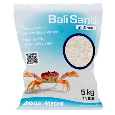 AQUA-MEDIC - Bali Sand - 2 - 3 mm - 5 kg - Sable calcaire blanc