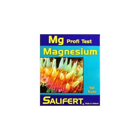 Boîte test magnésium Salifert pour aquarium récifal, 50 tests, illustration corail coloré