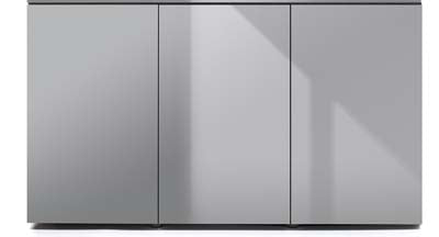 *MEUBLE GLOSSY 150 GRIS (portes acrylique) AQUAEL (sur commande)