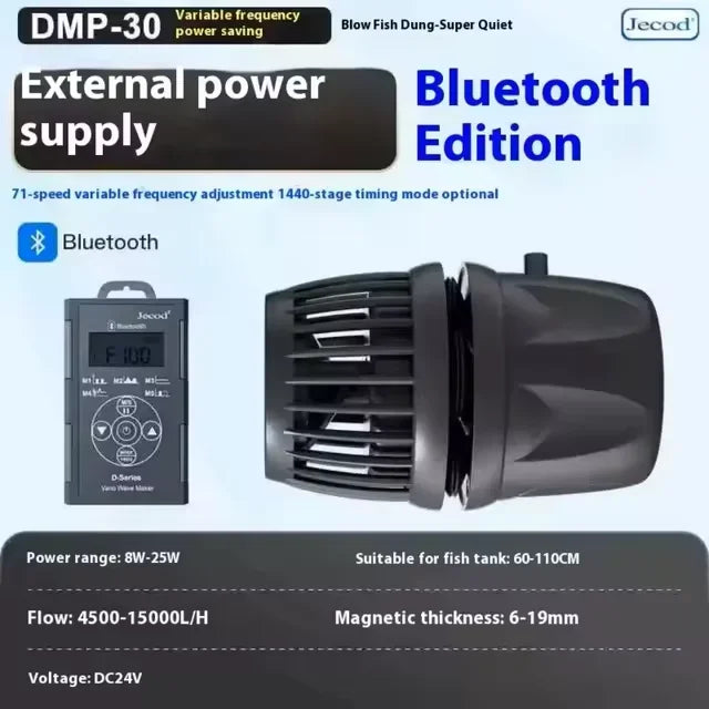 Pompe de brassage Jebao DMP (10/20/30/40) – Contrôle Bluetooth via application – Pour aquarium eau douce et récifal