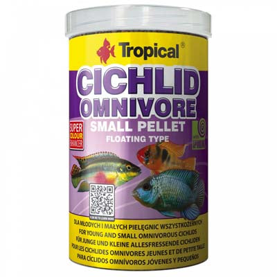 CICHLID OMNIVORE SMALL PELLET 250ml