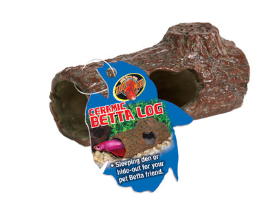 Ceramic Betta Log ZOOMED