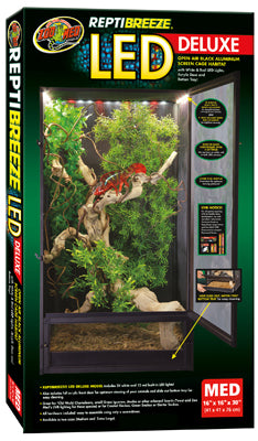 TERRARIUM REPTIBREEZE LED DELUXE MED  ZOOMED ?
