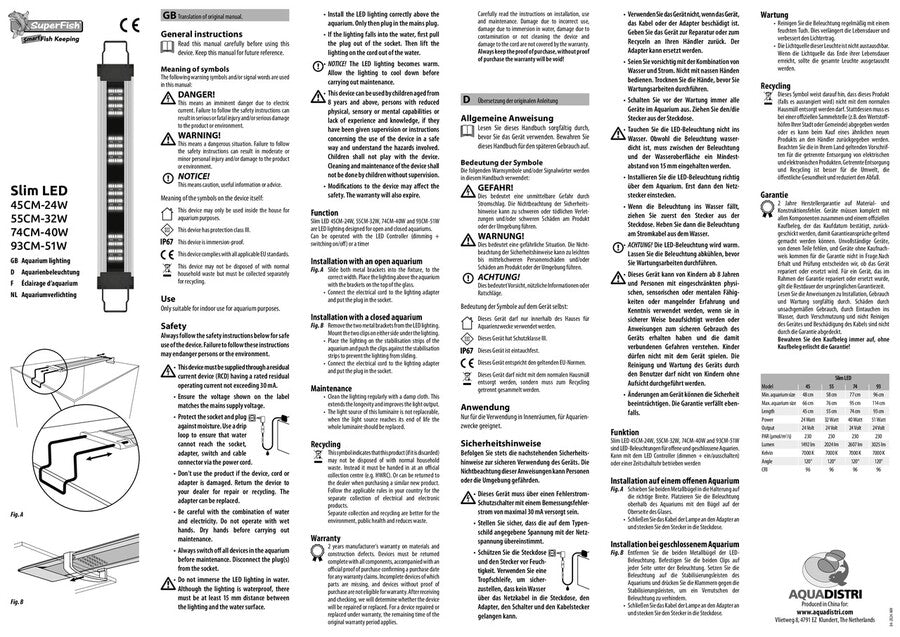 SF SLIM LED 93 CM / 51 WATT