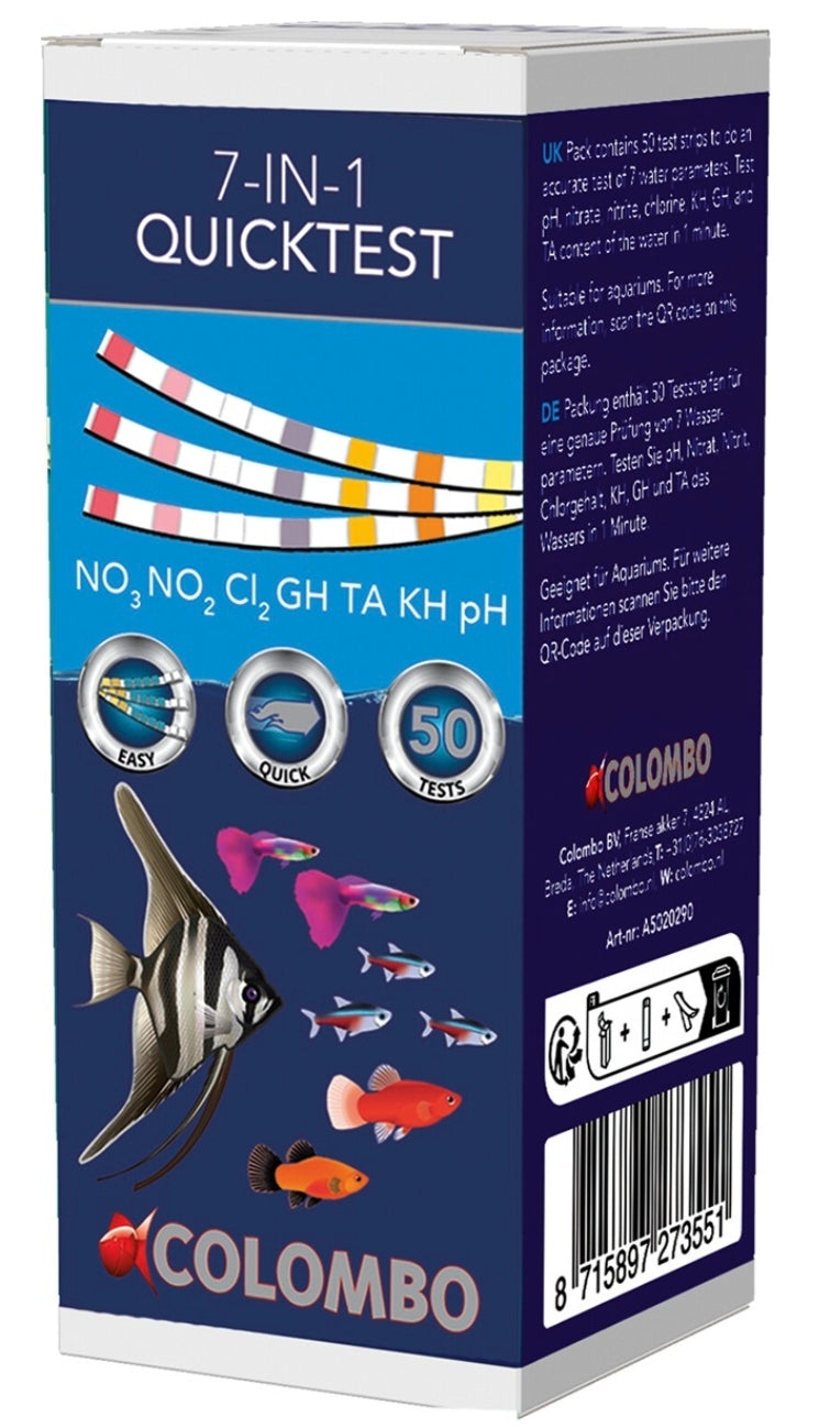 COLOMBO AQUA QUICKTEST 50 BANDELETTES
