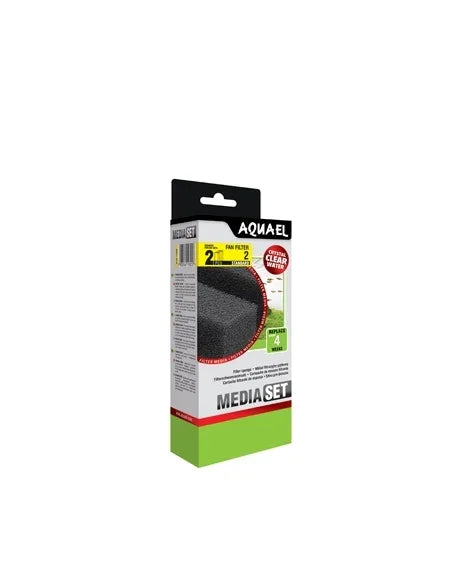 Boîte de recharges filtrantes pour aquarium, mousse noire, accessoire filtration eau douce